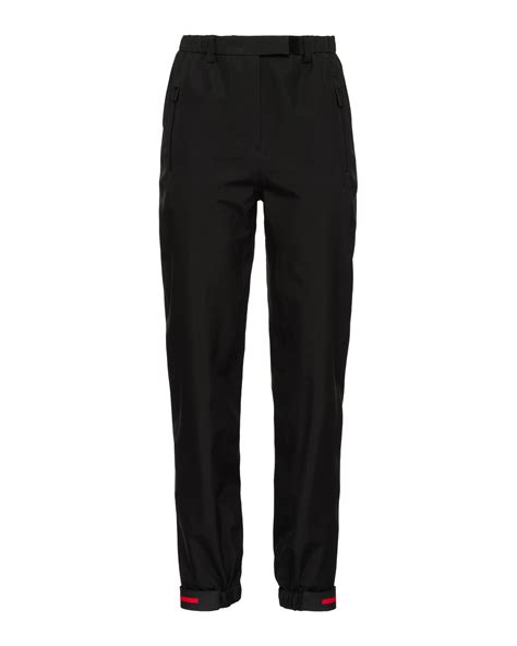 prada nylon trousers.